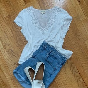 Sézane Laia T-shirt in Ecru